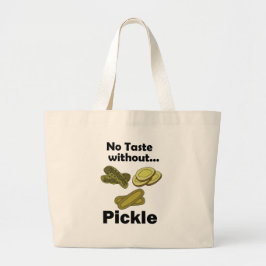 Gurkenpickles ohne Pickles kein Geschmack Jumbo Stoffbeutel