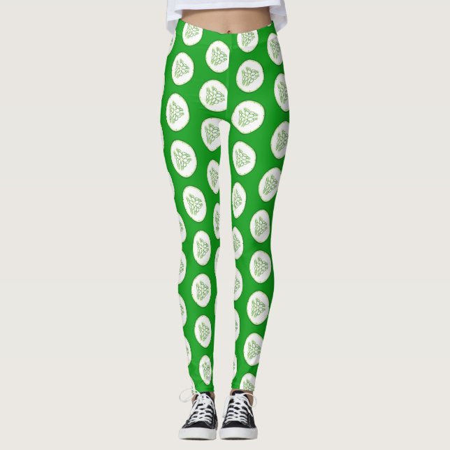 Gurkenschnitt Leggings (Vorderseite)
