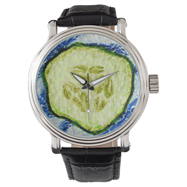 Gurkenuhr, warum nicht armbanduhr (Vorderseite)