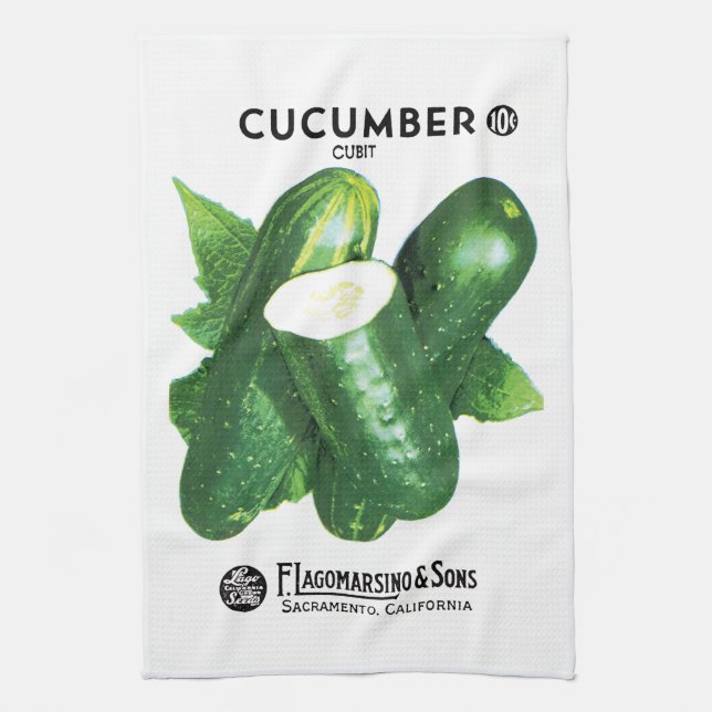 Gurkenverpackung Geschirrtuch (Vertikal)