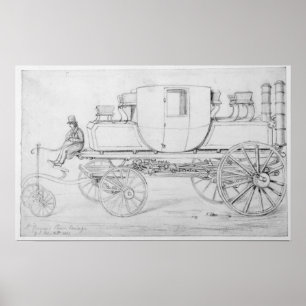 Gurneys Dampftransport, 1827 Poster