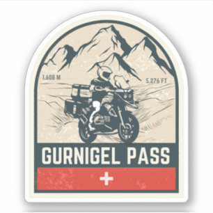 Gurnigel Pass - Schweizer Alpen Aufkleber