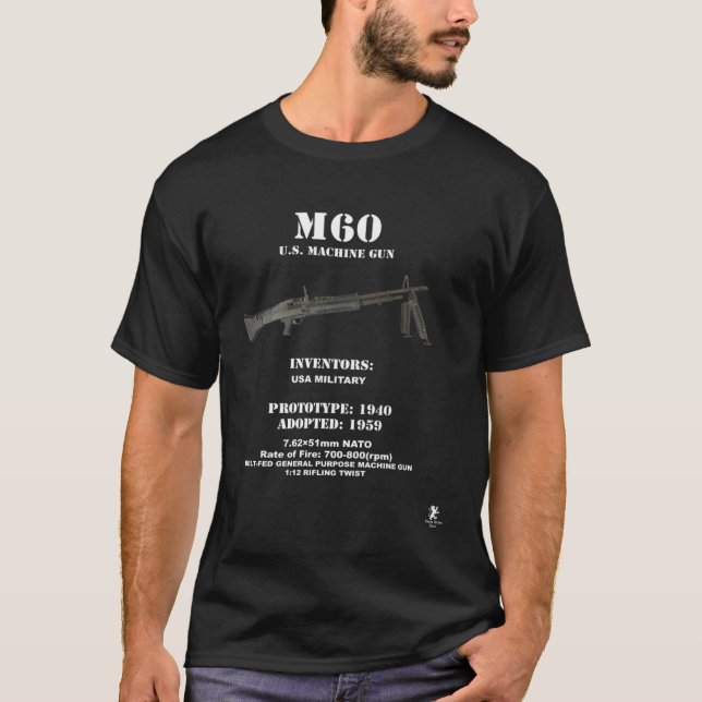 Gürtel-Gefüttert Maschinengewehr T-Shirt (Vorderseite)