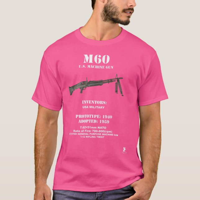 Gürtel-Gefüttert Maschinengewehr T-Shirt (Vorderseite)