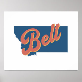 Gürtel, Staat Montana Poster
