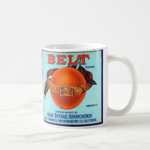 Gürtelmarke Kalifornische Orangen Kaffeetasse