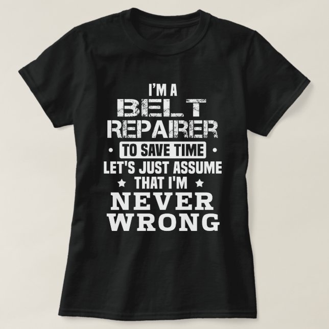 Gürtelreparatur T-Shirt (Design vorne)