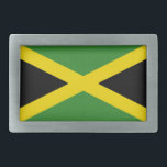 Gürtelschnalle mit Flagge von Jamaika<br><div class="desc">Elegante Gürtelschnalle mit Flagge von Jamaika. Dieses Produkt ist anpassbar.</div>