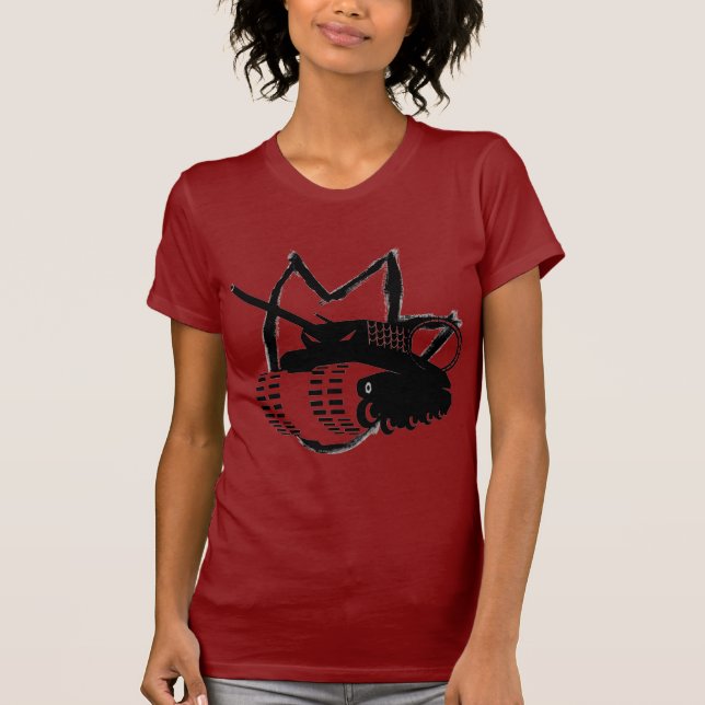 Gürteltier-Behälter-Tatze T-Shirt (Vorderseite)