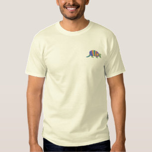 Gürteltier Besticktes T-Shirt