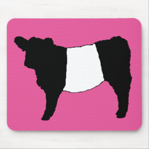 Gürteltier Galloway-Rind Seltene Kuh Beltie Ochse Mousepad