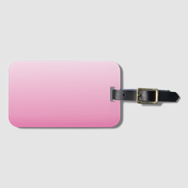 gürtnisch-minimalistisch staubige Rose Kirschblüte Gepäckanhänger (Vorderseite (Horizontal))