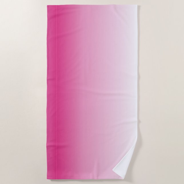 gürtnisch-minimalistisch staubige Rose Kirschblüte Strandtuch (Vorderseite)