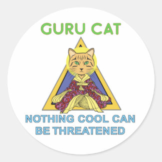 Guru Cat Nichts Coole Aufkleber