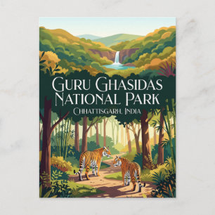 Guru Ghasidas Nationalpark Indien Postkarte