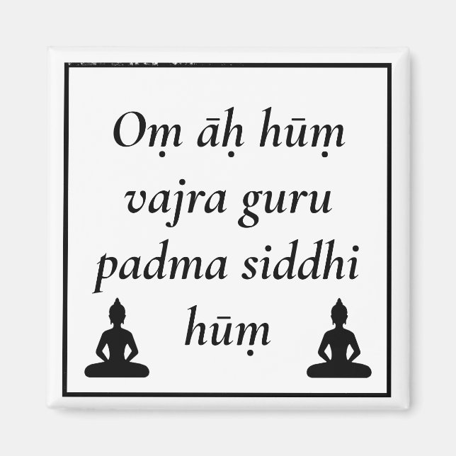 Guru Rinpoche Mantra - Padmasambhava Buddha Magnet (Vorne)