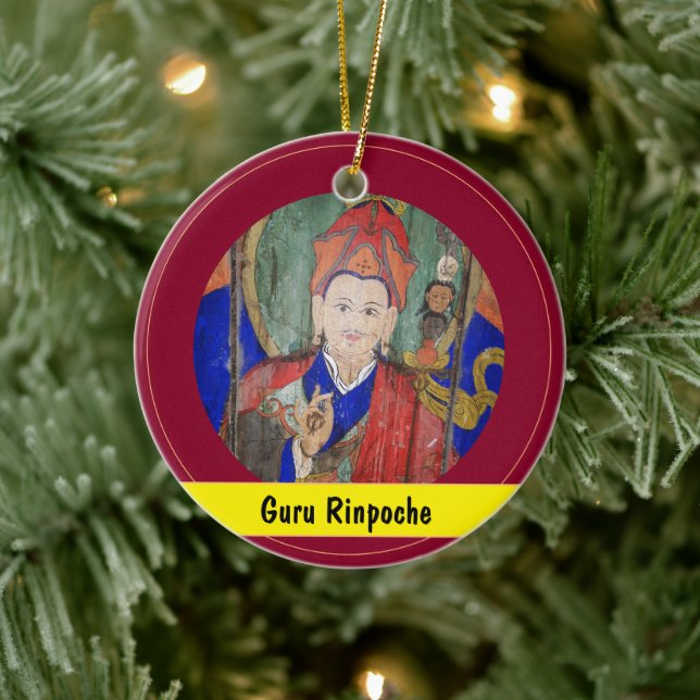 Guru Rinpoche, Padmasambhava Buddha / Nepal Keramik Ornament (Baum)