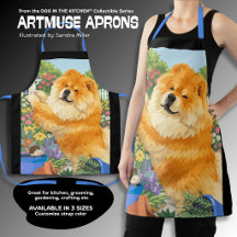 GUS der Chow-All-Over-Print-Schürze