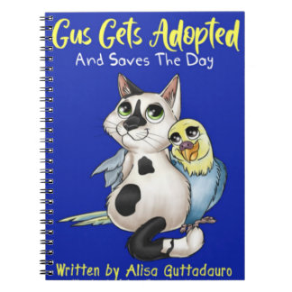 Gus erhält Adoptiert und Rette das Day-Notebook Notizblock