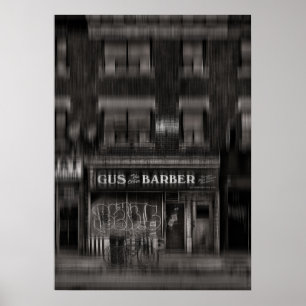 Gus The Other Barber Unschärfe-Version Poster