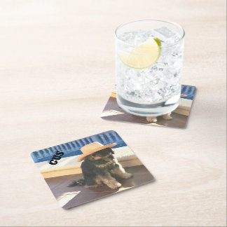 Gus Tibetisch Rechteckiger Pappuntersetzer