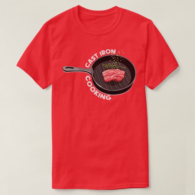 Gusseisen-Kochgeschirr T-Shirt (Design vorne)