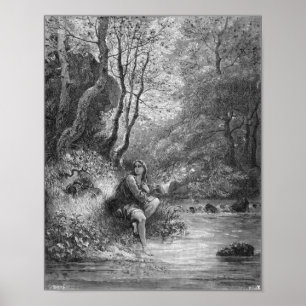 GUSTAV DORE-SCENE AUS DON QUIXOTE-DRUCKEN POSTER