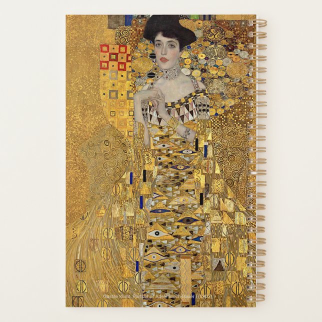 Gustav Klimt – Adele Bloch-Bauer – Custom Text Planer (Rückseite)