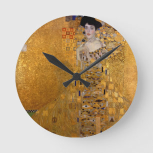 Gustav Klimt - Adele Bloch-Bauer I. Runde Wanduhr