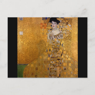 Gustav Klimt,Adele,Jugendstil,deco,gold,gemälde Postkarte
