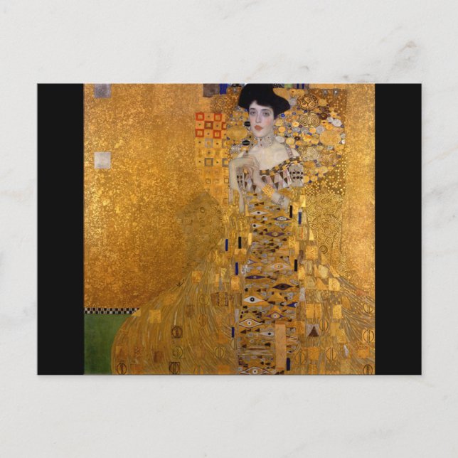 Gustav Klimt,Adele,Jugendstil,Deko,Gold,Gemälde Postkarte (Vorderseite)