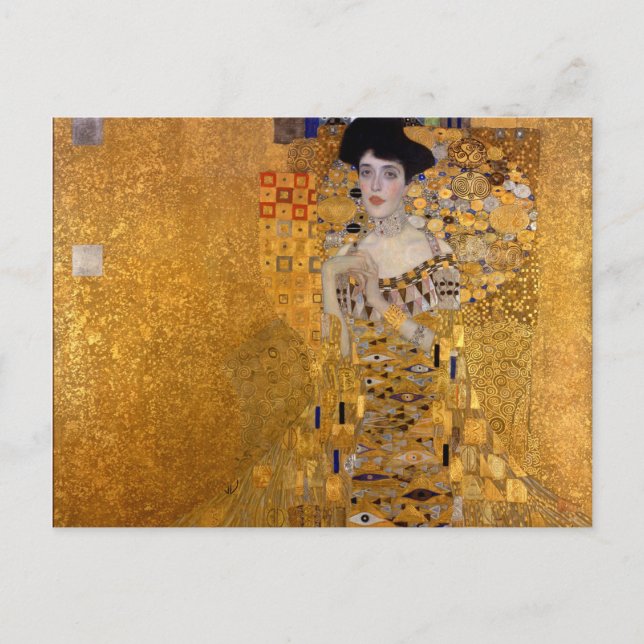 Gustav Klimt,Adele,Jugendstil,Deko,Gold,Gemälde Postkarte (Vorderseite)