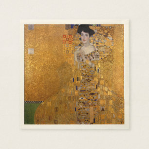 Gustav Klimt,Adele,Jugendstil,Deko,Gold,Gemälde Serviette