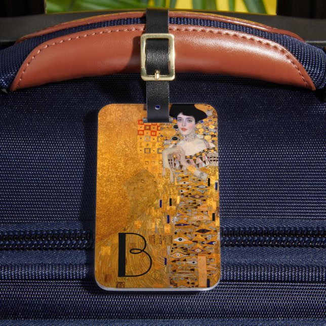 Gustav Klimt Adele Portrait Mit Monogramm Gepäckanhänger (Vorderseite Insitu 2)