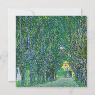 Gustav Klimt - Allee im Park Schloss Kammer Dankeskarte