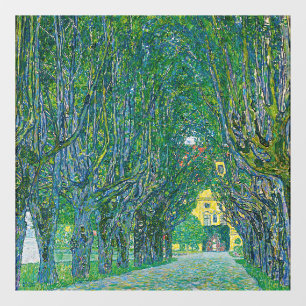 Gustav Klimt - Allee im Park Schloss Kammer Fensteraufkleber
