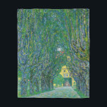 Gustav Klimt - Allee im Park Schloss Kammer Fleecedecke<br><div class="desc">Avenue im Salzkammergut - Gustav Klimt,  Oil on Leinwand,  1912</div>