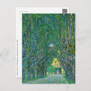 Gustav Klimt - Allee im Park Schloss Kammer Postkarte