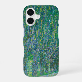 Gustav Klimt: Allee im Schloss Kammer Park iPhone 16 Hülle