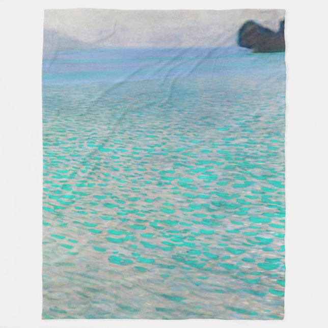 Gustav Klimt - Am Attersee Fleecedecke (Vorderseite)