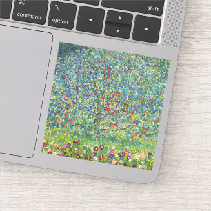 Gustav Klimt - Apfelbaum Aufkleber