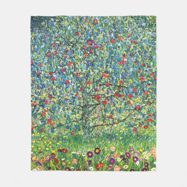 Gustav Klimt: Apfelbaum Fleecedecke (Vorderseite)