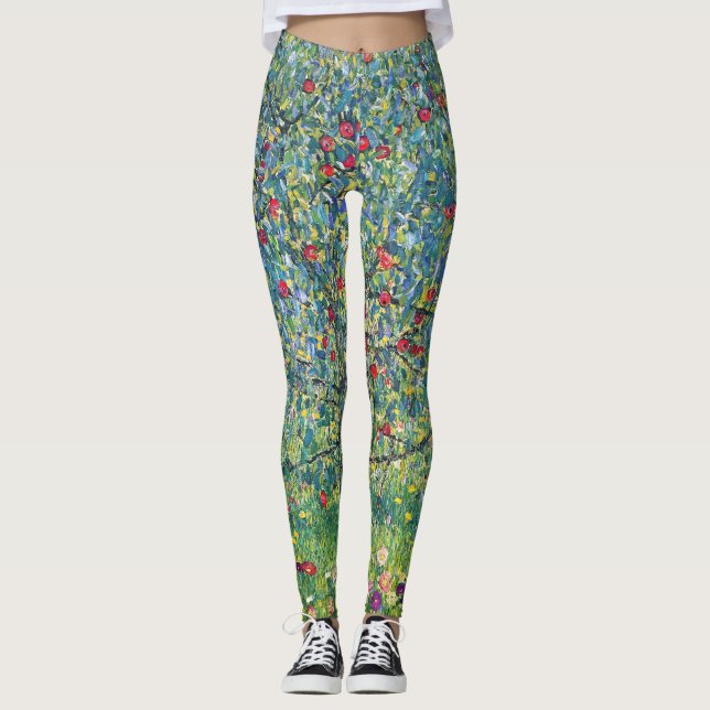 Gustav Klimt - Apfelbaum Leggings (Vorderseite)
