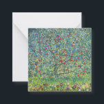 Gustav Klimt - Apfelbaum Mitteilungskarte<br><div class="desc">Apfelbaum I - Gustav Klimt, Öl auf Leinwand, 1907</div>