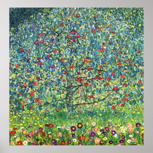 Gustav Klimt: Apfelbaum Poster (Vorne)