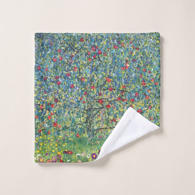 Gustav Klimt - Apfelbaum Waschlappen (Waschlappen)