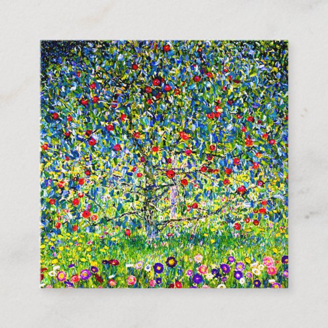 Gustav Klimt Apple Tree Begleitkarte (Vorderseite)