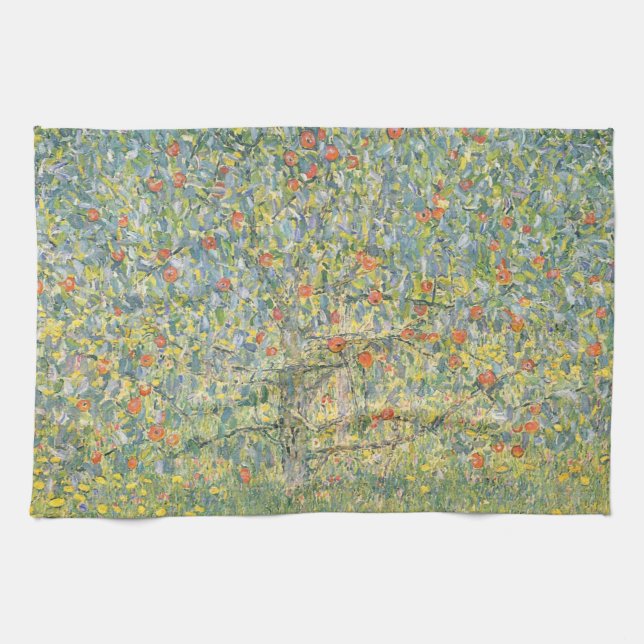 Gustav Klimt Apple Tree Geschirrtuch (Horizontal)