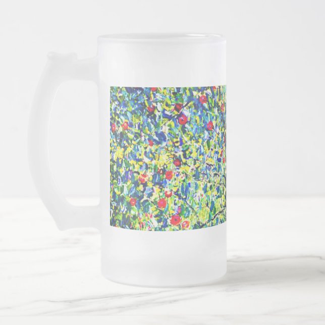 Gustav Klimt Apple Tree Mattglas Bierglas (Links)