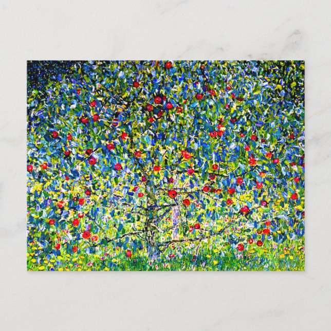 Gustav Klimt Apple Tree Postkarte (Vorderseite)